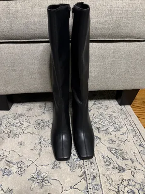 Jeffrey Campbell Checkmate Knee High Boot Black thumbnail 5