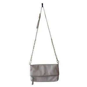 Tory Burch Pebbled Leather Foldover Crossbody‎ Tan Chain Bag thumbnail 3