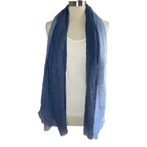 UNBRANDED Blue Ombré Lightweight‎ Pashmina Scarf Wrap thumbnail 4