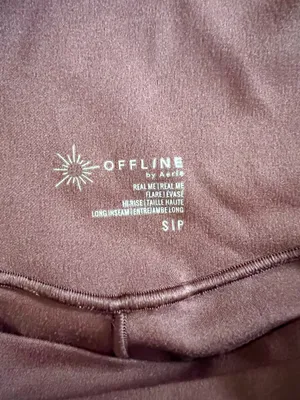 Offline by Aerie High Waisted Flared Yoga Pants Brown thumbnail 4