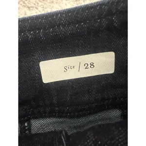 Pilcro & the Letterpress Dark Wash High Rise Straight Jeans w/ Scarf Belt 28 thumbnail 4