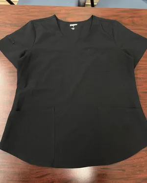 Scrubstar Black Scrub Top Size Large thumbnail 1