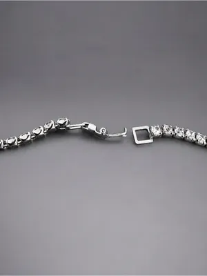 Vintage Retro Rhinestone Choker Necklace Circa 1950’s thumbnail 3