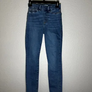 Good American Power Stretch Pull On Skinny Jeans Womens‎ Size Small Indigo Blue thumbnail 2