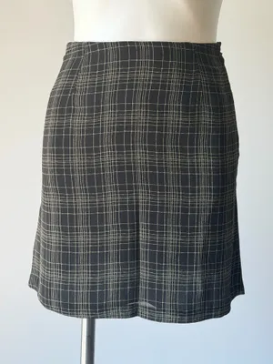 Banana Republic A-Line Plaid Mini Skirt thumbnail 1