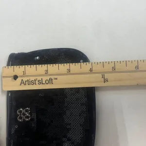 Coach Midnight Black mermaid Sequin Wristlet thumbnail 9
