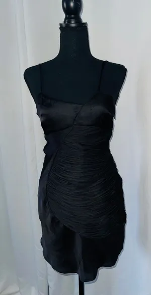 ZARA Dress Color Black thumbnail 1