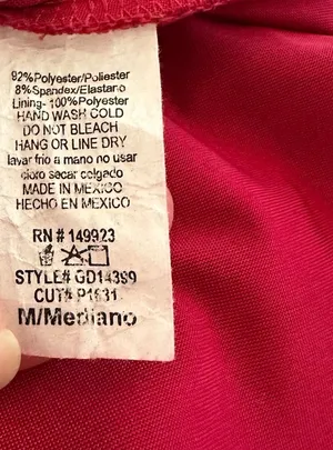 Windsor Red Satin Mini Dress Size Medium thumbnail 10