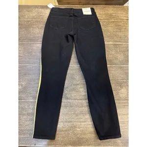 L'agence Margot Gold Stripe Skinny Jeans 27 Black Denim Pants thumbnail 4