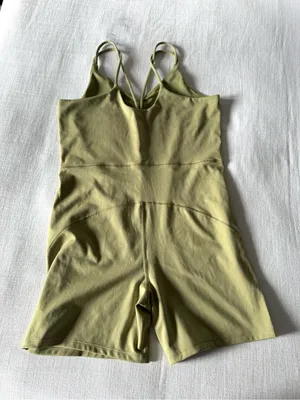 All in Motion Short Sculpt Bodysuit, Sage Green - Large thumbnail 9