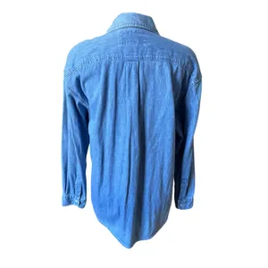 Vintage 90s Express Chambray Denim Button Down Women's Shirt Size Large thumbnail 4