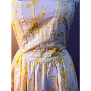 WAYF‎ Yellow White Floral Desi Corset Dress Size XS NWT thumbnail 3