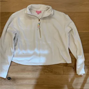 Women's White Quarter-Zip Sweater stony Clover Lane target small terry thumbnail 1