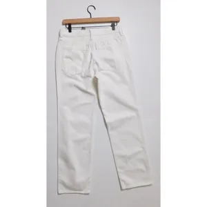 NWT!!‎ J. CREW White '84 Slouchy Jeans Solid Button Fly Straight Legs Size 27 thumbnail 8