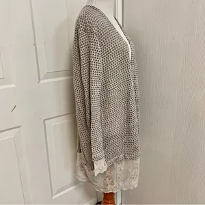 Umgee Sweater Cardigan Lace I4 thumbnail 3