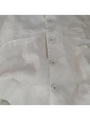 Reformation Tate Linen Top in White thumbnail 4