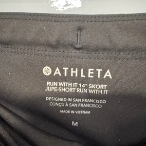 Athleta Black Run With it‎ 14 in Skort thumbnail 2