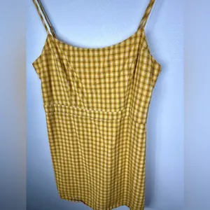 Urban‎ Outfitters Yellow Emma Plaid Mini Dress thumbnail 4