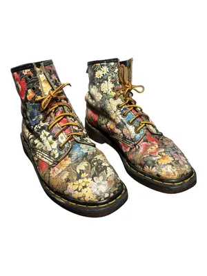 DR. MARTENS 1460 Vintage 90s Floral Boots thumbnail 2