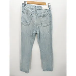 7 For All‎ Mankind Easy Straight Button Fly Light Wash Blue Jeans Womens Size 25 thumbnail 2