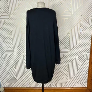 Aritzia Wilfred Free Black Jersey Knit Long‎ Sleeve Dress Size Small thumbnail 8