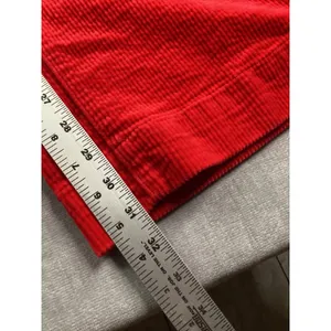 Judy Blue Red Corduroy Wide Leg Pants Women's 14W Flare Button Fly thumbnail 7