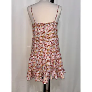 Lulus Babydoll Y2K Mini Dress Roses Floral Hippie Boho Cottage Sundress Medium thumbnail 9