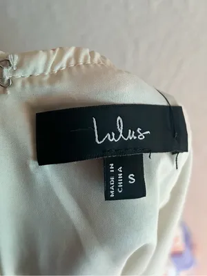 Lulu’s Impressions of Love Multi Floral Print Tie-Back Mini Dress NWT Small thumbnail 5