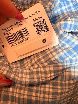 Lululemon Women's Seersucker Check Wide-Brim Hat thumbnail 2