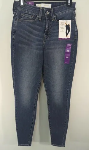 Signature By Levi's Strauss Women's Mid Rise Skinny Med Wash‎ Sz. 27 NWT thumbnail 1