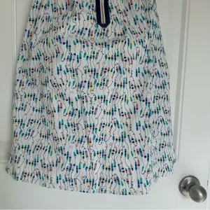 Lilly Pulitzer Sz 2 Oh Buoy Alexi Nautical Mini‎ Dress Beachy Cottagecore Whimsy thumbnail 7