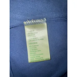 Tangerine Blue‎ V Neck Everyday Saturday Lotus Yoga Athletic T Shirt Top L thumbnail 3