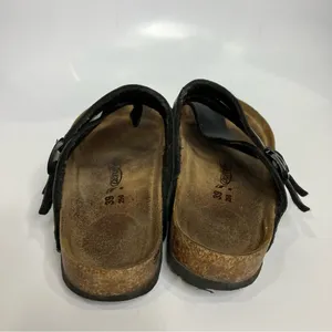Aerothotics cork Footbed‎ sandals black brown women’s size 39 thumbnail 5