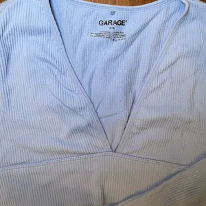 Garage Light Blue Long Sleeve Crop Top thumbnail 3
