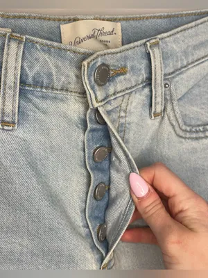 Target - Universal Thread 90s High Rise Straight Jeans, Light Wash, Size 2, NWOT thumbnail 6