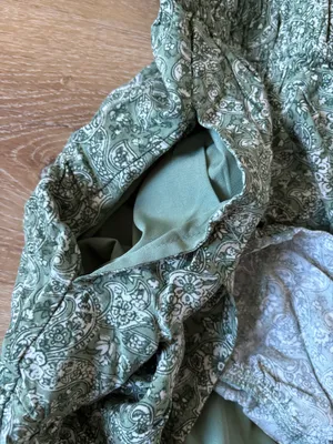 Hollister Green Floral Paisley Off The Shoulder Dress thumbnail 10