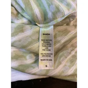 Before + Again Top Women's Small Green Floral Burnout Boho‎ Casual Sophisticated thumbnail 6
