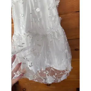 Lulus Divinely Adored White Embroidered Floral Midi Dress XS NWOT thumbnail 6