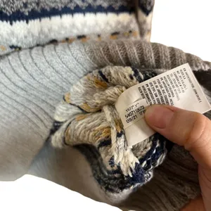 American Eagle Mens Super Soft Fair isle Crew Neck Sweater Large Tall thumbnail 8