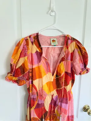 Farm Rio Patch Twirl Midi Dress thumbnail 3
