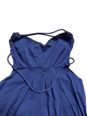 Lululemon Strappy Tank Top Sz 10 Built In Bra Blue Yoga Athletic Workout Y2K thumbnail 3