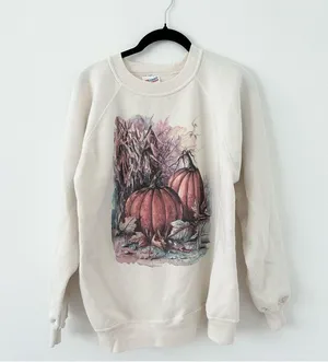 Hanes Activewear 1992 Impulse Wear Pumpkin Fall Autumn Sweatshirt thumbnail 1