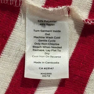 Talbots 3/4 Sleeve Top Striped Sequin Preppy Nautical Red White Plus Size 3X thumbnail 5