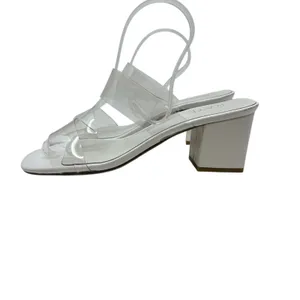 Raye Bardot Heel Slide Strap Sandal Block Clear White Size‎ US 9 thumbnail 11