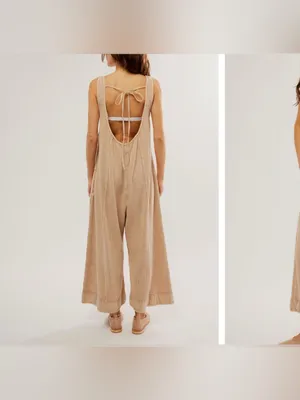 NWOT Free People FP One Callie One Piece - tan cream - XL thumbnail 4