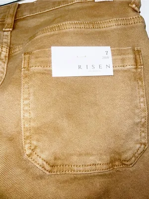 Risen Love You A Latte Mocha High Rise Cargo Wide Leg Jeans New thumbnail 9