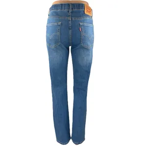 Levi's 502 Women's Blue Medium Wash Mid Rise Straight Leg Denim Jeans Size 28 thumbnail 3
