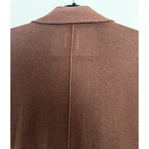 Free People We the Free Oversized Knit Cardigan Brown Women's Size Medium thumbnail 4