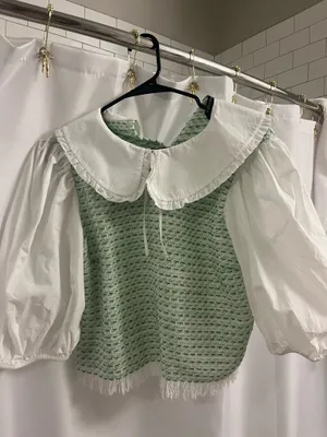 ZARA Peter Pan Collar Top thumbnail 3