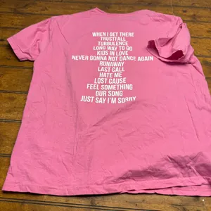 PINK concert Trustfall‎ Graphic T Shirt Pink XL Cotton band tee thumbnail 4